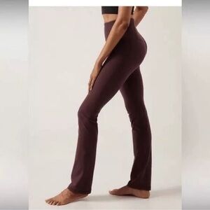 NWT Athleta TALL Elation Straight Leg Pants in Spiced Cabernet